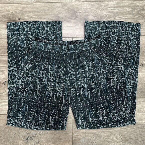 Joie Pallazo Silk Mid Rise Wide Leg Blue And Black Print Pants Size Small - Picture 3 of 11